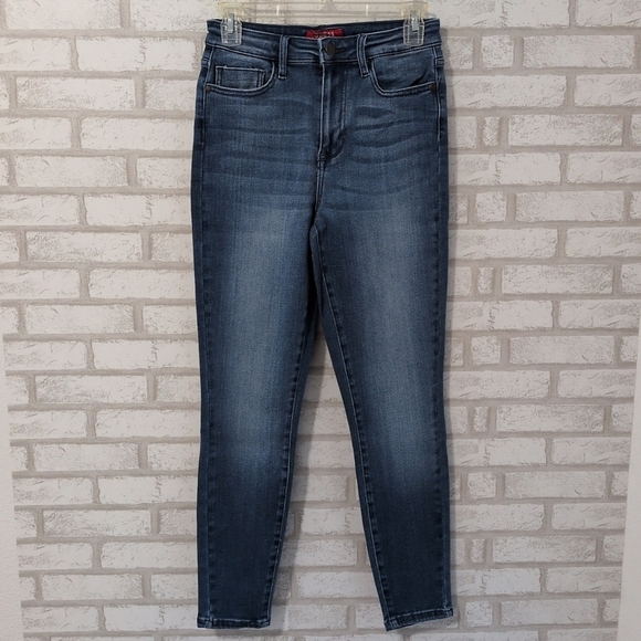Guess Denim - NWOT Guess Jeans Womens SZ 29 Skinny Logo On Pocket Distressed 90's Y2K